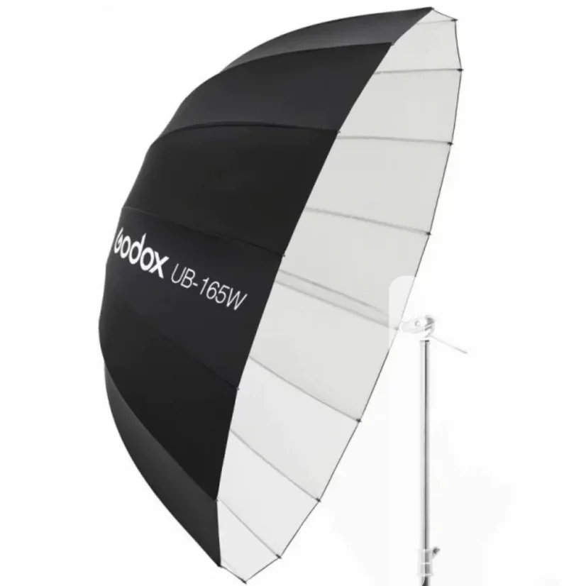 Godox Hluboký bílý parabolický deštník 165 cm