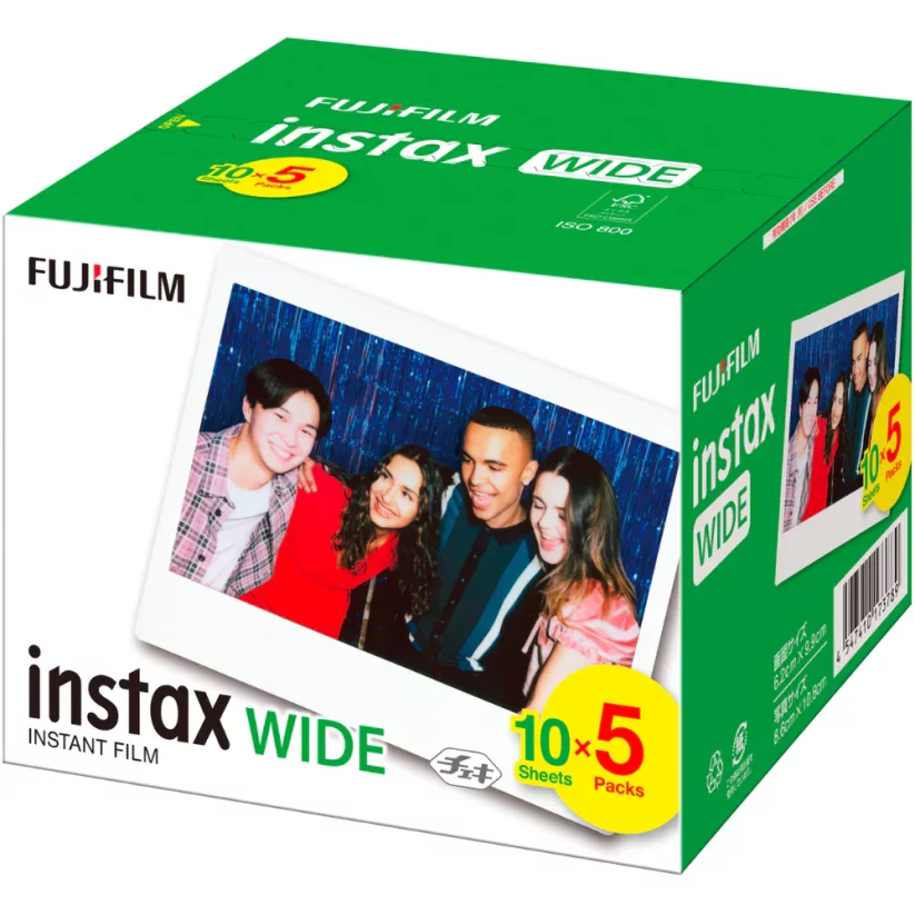 Fujifilm Instax Wide film 5-pack (50 fotek)
