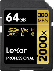 Lexar Pro 2000x SDXC UHS-II 64GB (rozbaleno)