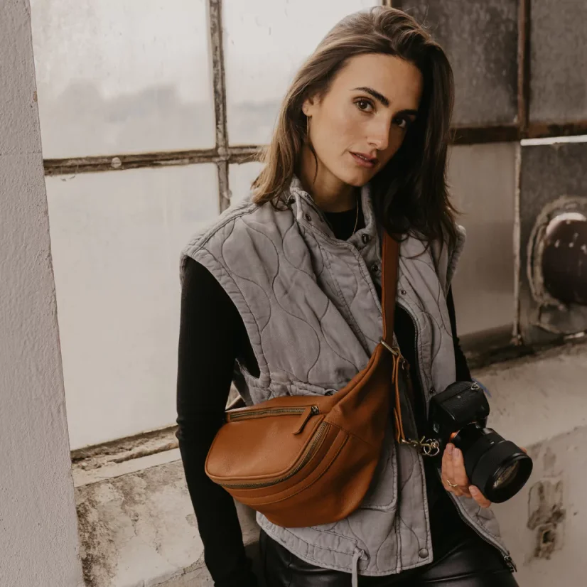 Loulex Fanny Pack Brown - Fotoledvinka hnědá