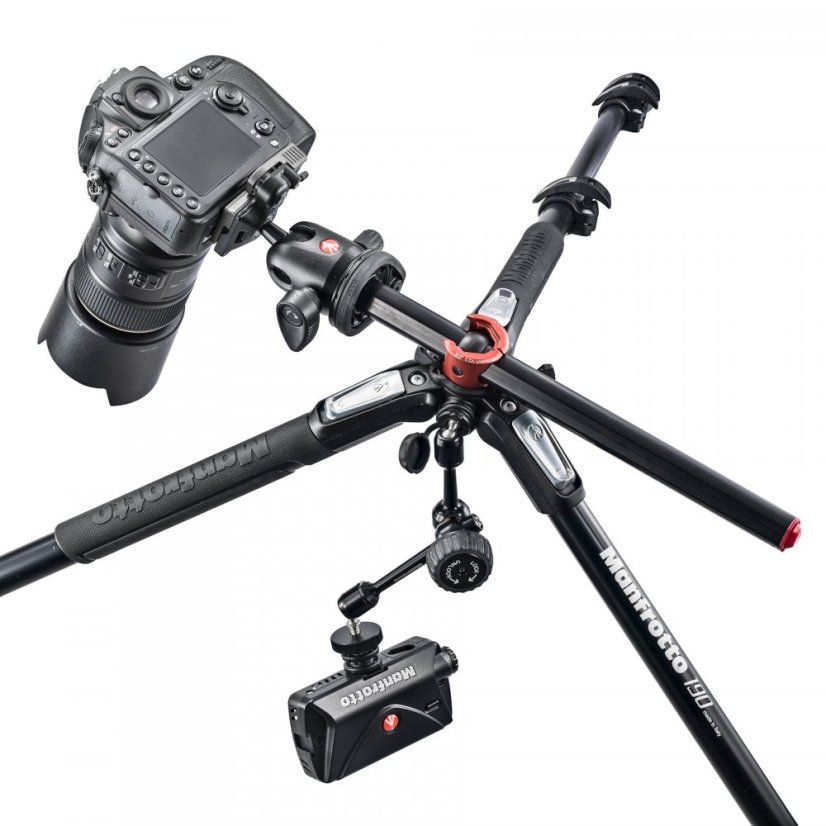 Manfrotto 190 ALU TRIPOD 4-S HORIZ. COL