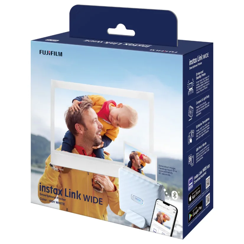 Fujifilm Instax Link Wide Ash White
