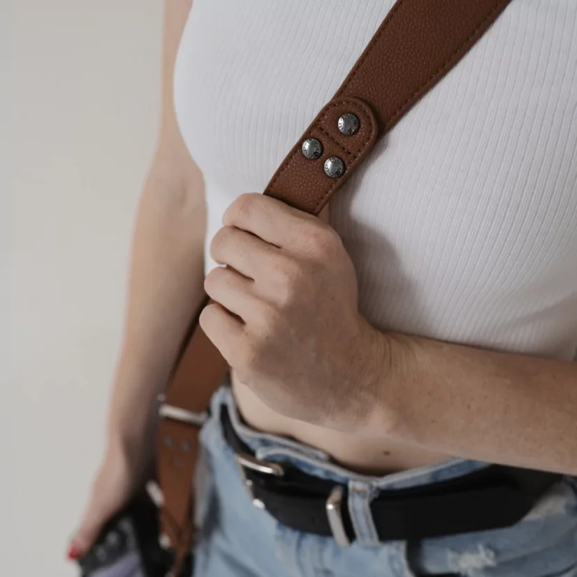 Loulex Crossbody Strap Brown - Popruh přes tělo hnědý