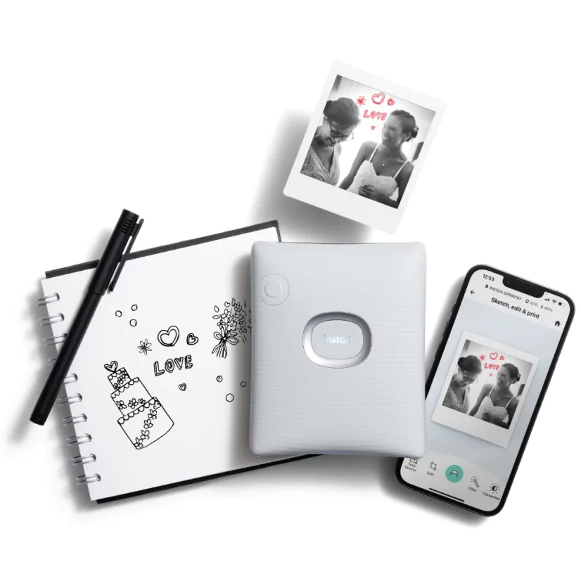 Fujifilm Instax Square Link Ash White