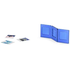 Polaroid Go Acrylic Multiframe – modrý akrylátový rámeček pro 3 fotografie