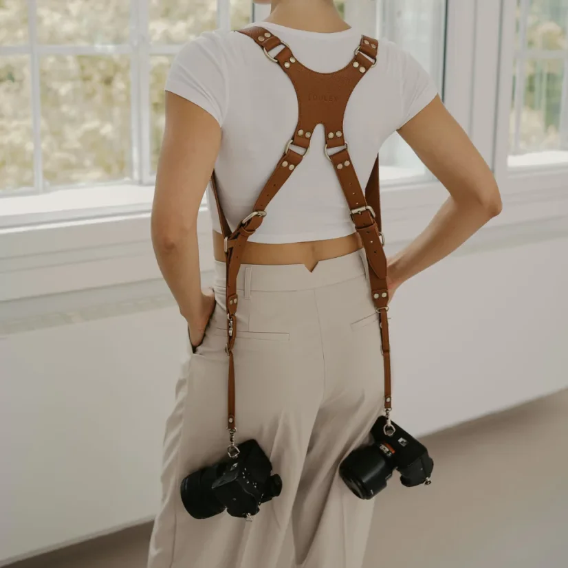 Loulex Double-Strap Brown - Dvojitý popruh hnědý