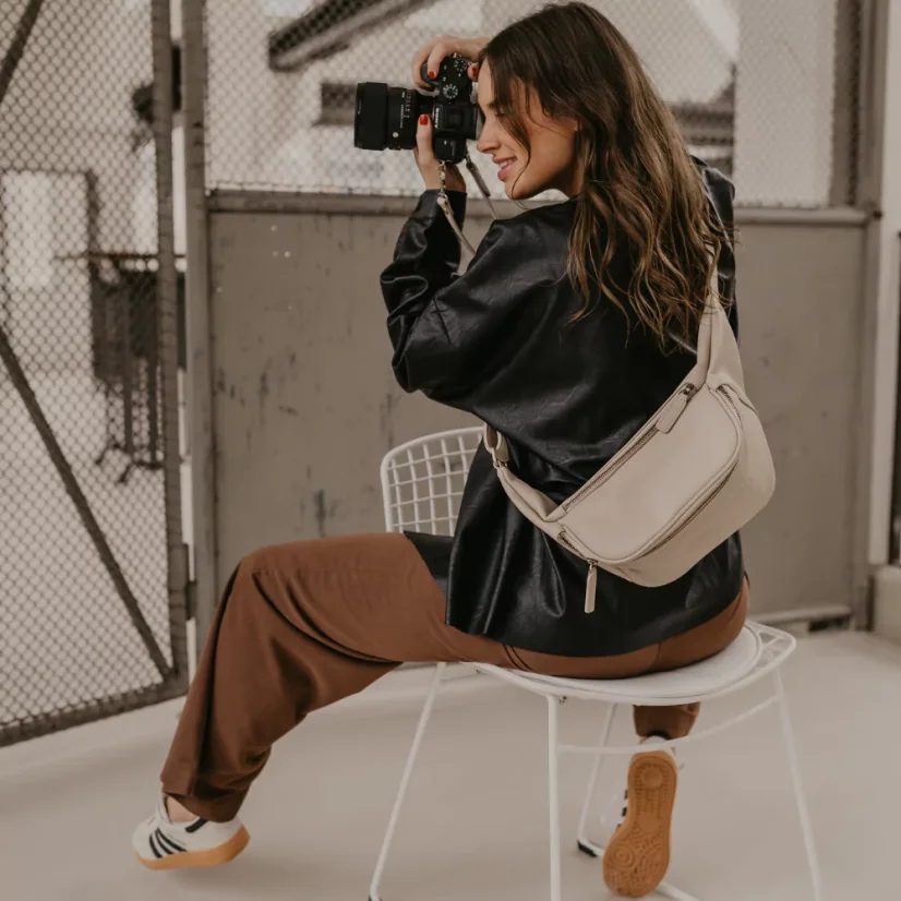 Loulex Fanny Pack Beige - Fotoledvinka béžová