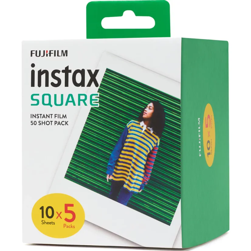 Fujifilm Instax Square film - 5 balení (50 fotek)