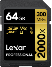 Lexar Pro 2000x SDXC UHS-II 64GB (rozbaleno)