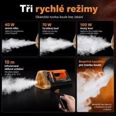 Lensgo Smoke Master Pro - profesionální bateriový kouřostroj (100 W)