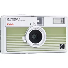 Kodak EKTAR H35N Half Frame Film Camera Striped Green