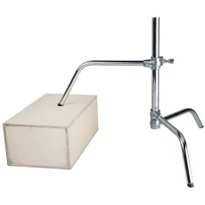 Kupo 30" Master C-Stand With Sliding Leg & Quick-Release - Silver
