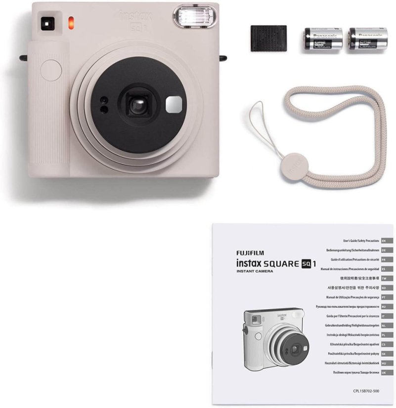 FujiFilm Instax Square SQ1 Chalk White + 10 barevných fotek
