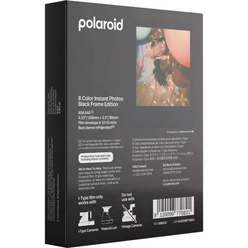 Polaroid i-Type Color Film Black Frame Edition