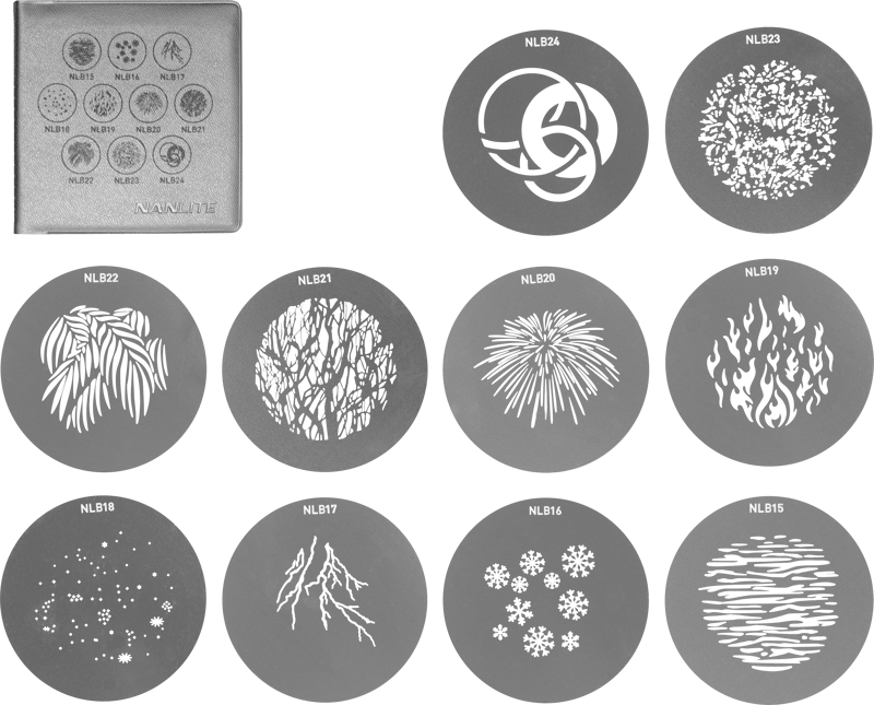 Nanlite GOBO Set 2 pro PJ-BM-19/36