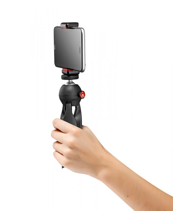 Manfrotto PIXI mini stativ černý, držák smartphonu