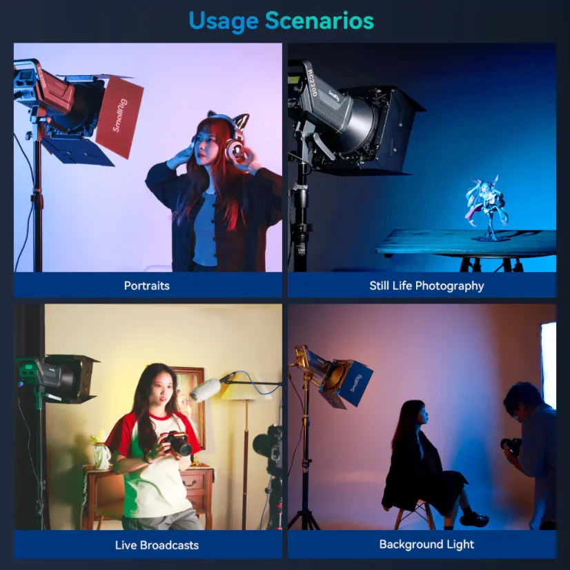 SmallRig RA-BD08 8-leaf Barndoors – 8-lamelové klapky pro Bowens světla