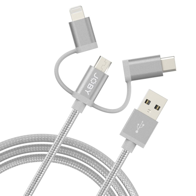 Joby ChargeSync Cable3-in-1 1.2M GR