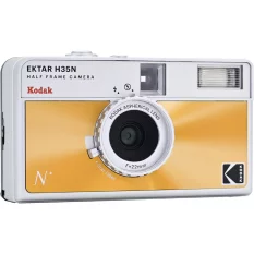 Kodak EKTAR H35N Half Frame Film Camera Glazed Orange
