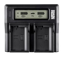 Newell DC-LCD duální nabíječka NP-T125