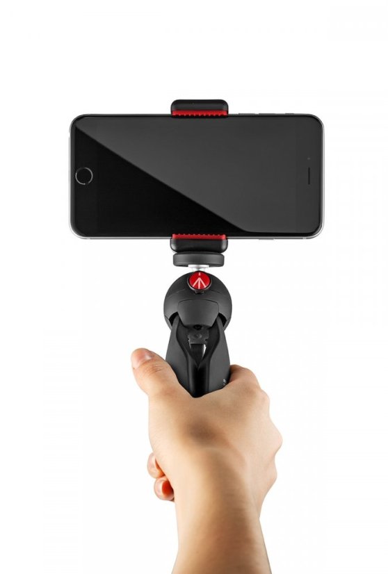 Manfrotto PIXI mini stativ černý, držák smartphonu