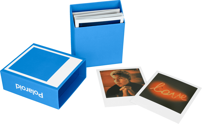 Polaroid Photo Box - Modrý