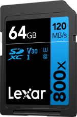 Lexar Pro 800x SDXC UHS-I 64GB