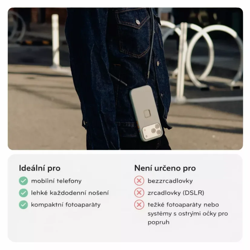Peak Design Mobile Crossbody Strap Ocean (oceánově modrá) - mobilní crossbody popruh