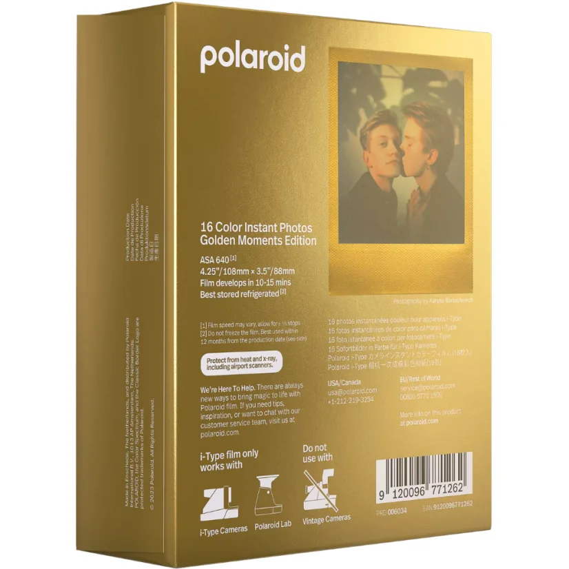 Polaroid i-Type Color Film Golden Moments 2-Pack