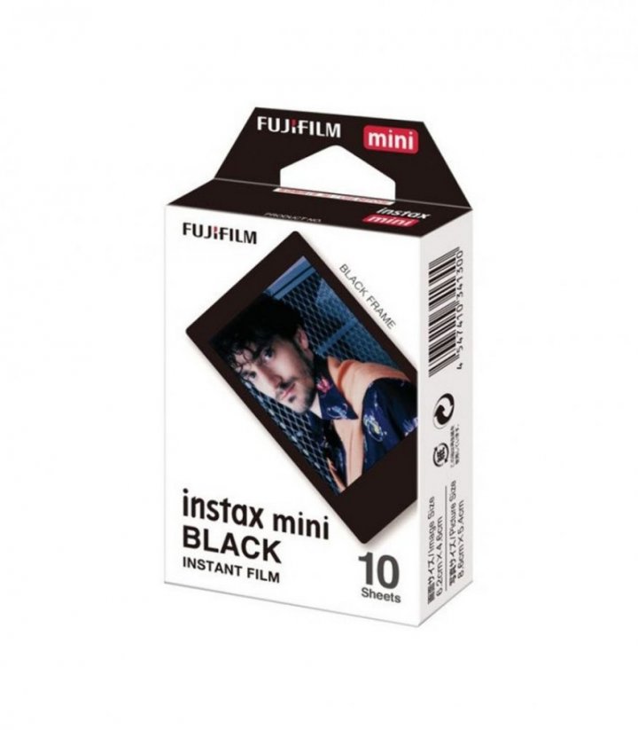 Fujifilm Instax Mini film Black 10 fotek