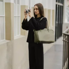 Loulex Handbag Olive - fotobrašna (olivová)