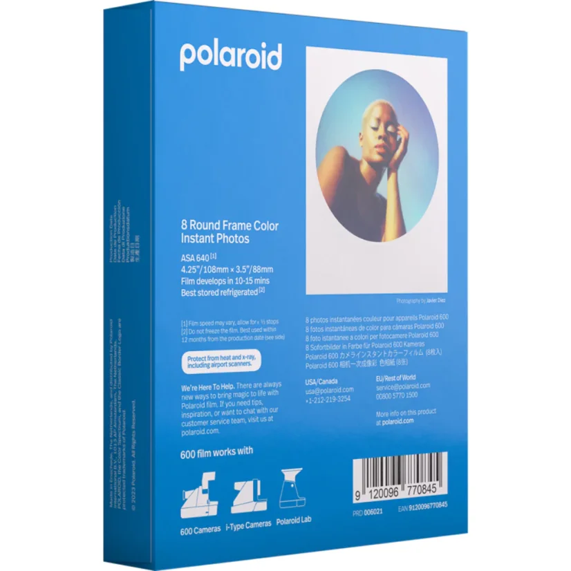 Polaroid 600 Color Film Round Frame Edition - EXP 04/2024