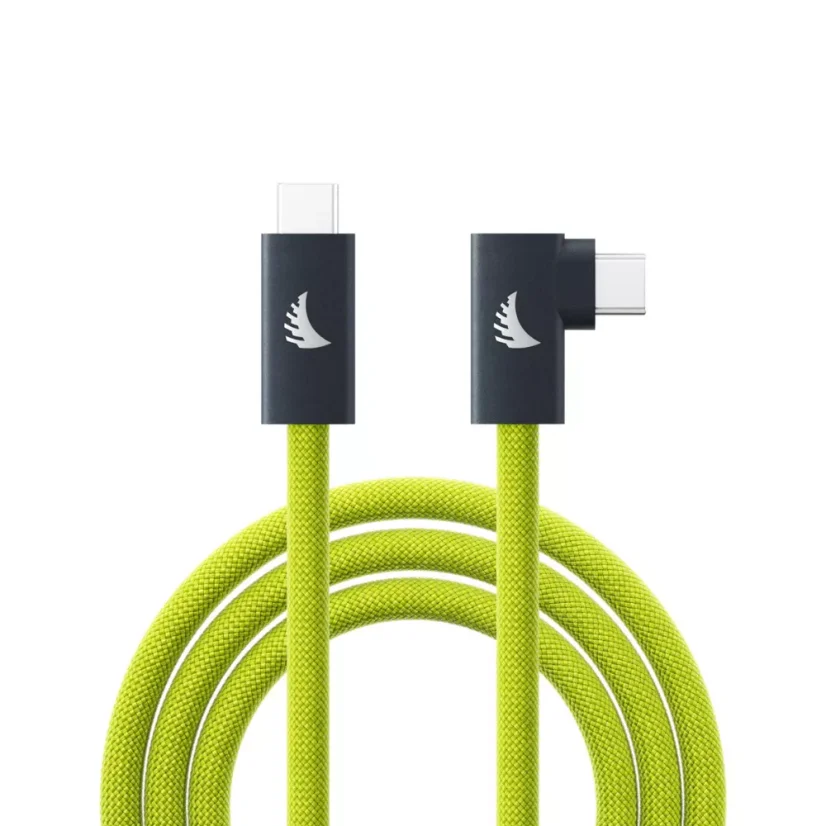 Angelbird USB-C 3.2 Solid Flex Tether Cable Right-Angle Lime - 4,5 m