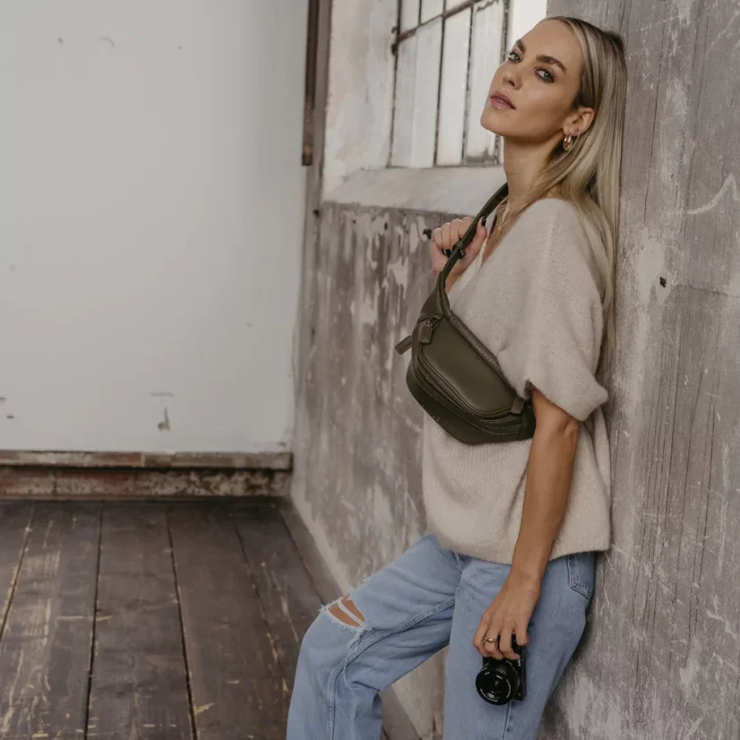 Loulex Fanny Pack Mini Olive - Mini fotoledvinka olivová