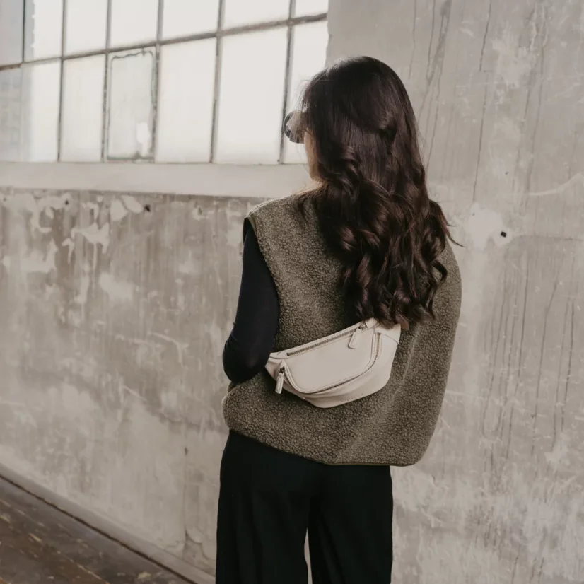 Loulex Fanny Pack Mini Beige - Mini fotoledvinka béžová