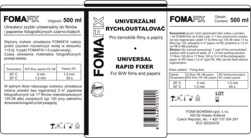 FOMAFIX ustalovač 0,5 l