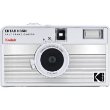 Kodak EKTAR H35N Half Frame Film Camera Striped Silver