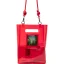 Polaroid Bucket Bag - Red (červená) - průhledná taška přes rameno