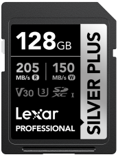Lexar Professional Silver Plus SDXC - 128 GB