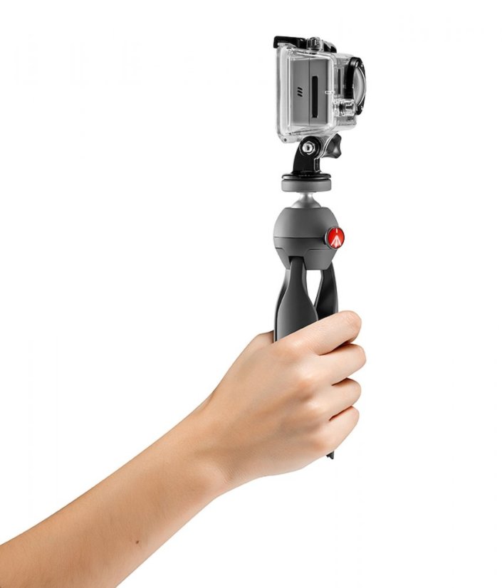 Manfrotto PIXI mini stativ a adaptér GoPro systém