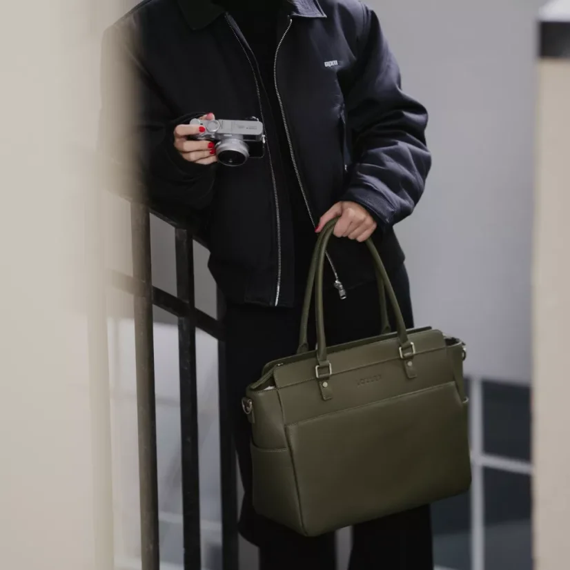 Loulex Handbag Olive - fotobrašna (olivová)