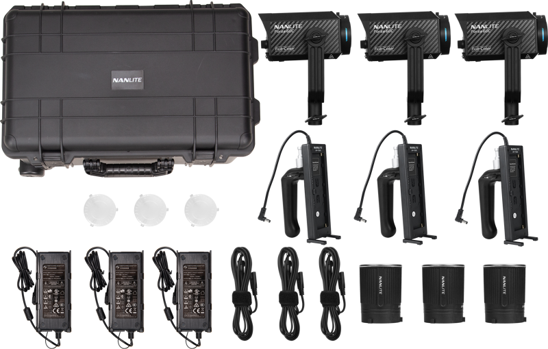 Nanlite Forza 60C 3 Light kit - Sada 3 led světel s kufrem