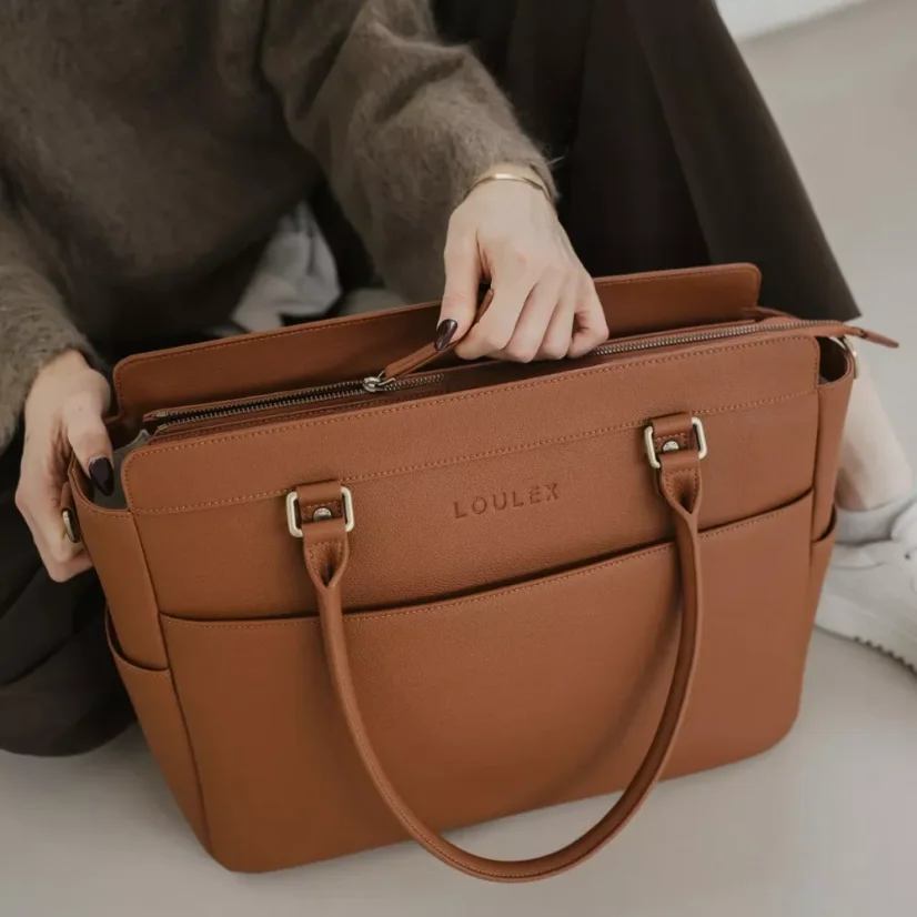 Loulex Handbag Brown - fotobrašna (hnědá)