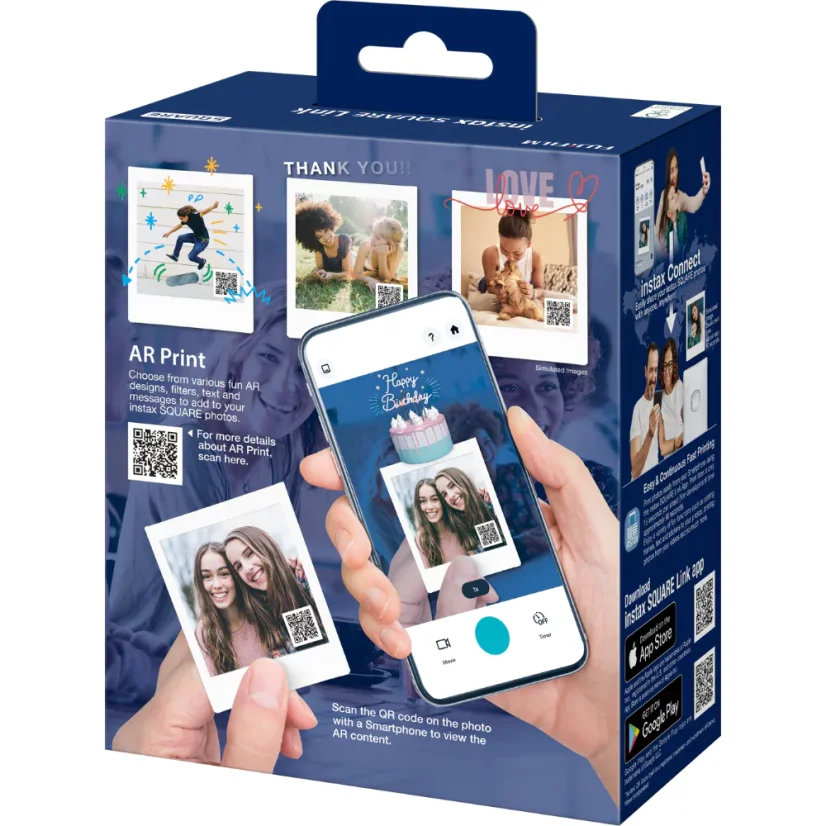 Fujifilm Instax Square Link Ash White
