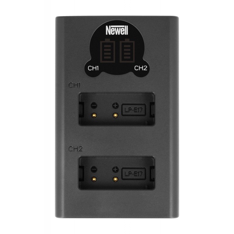 Sada 2-kanálové nabíječky a 2 baterií LP-E17 Newell DL-USB-C pro Canon