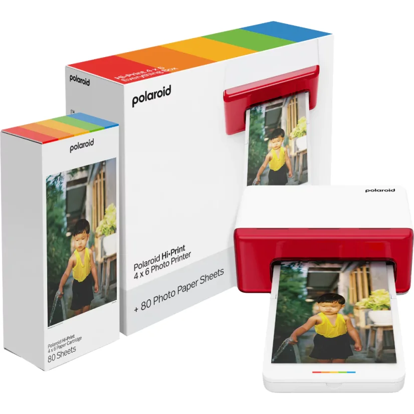 Polaroid Hi-Print 4x6 Photo Printer E-Box White - Fototiskárna bílá + 80 fotek