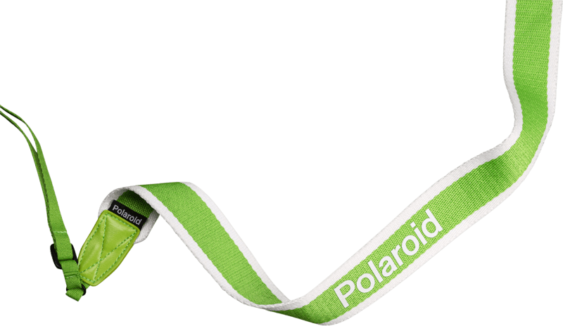 Polaroid Popruh na kameru - plochý - zelený