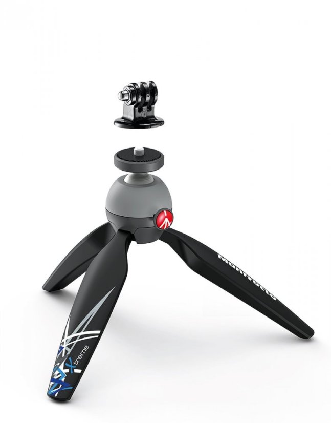Manfrotto PIXI mini stativ a adaptér GoPro systém