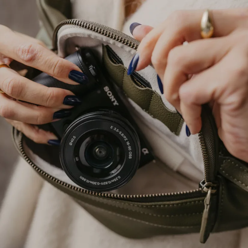 Loulex Fanny Pack Mini Olive - Mini fotoledvinka olivová
