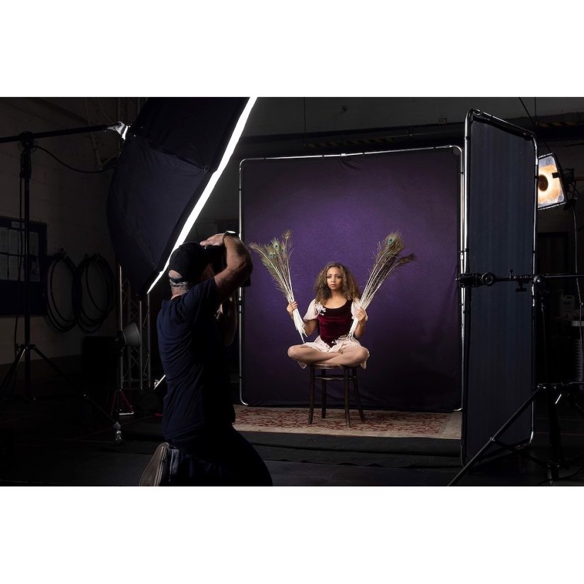 Manfrotto EzyFrame Vintage Bg 2x2.3m Aubergine